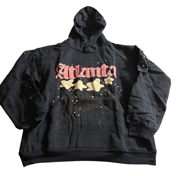 Sp5der Atlanta Hoodie 'Navy' - Picture 1 of 4